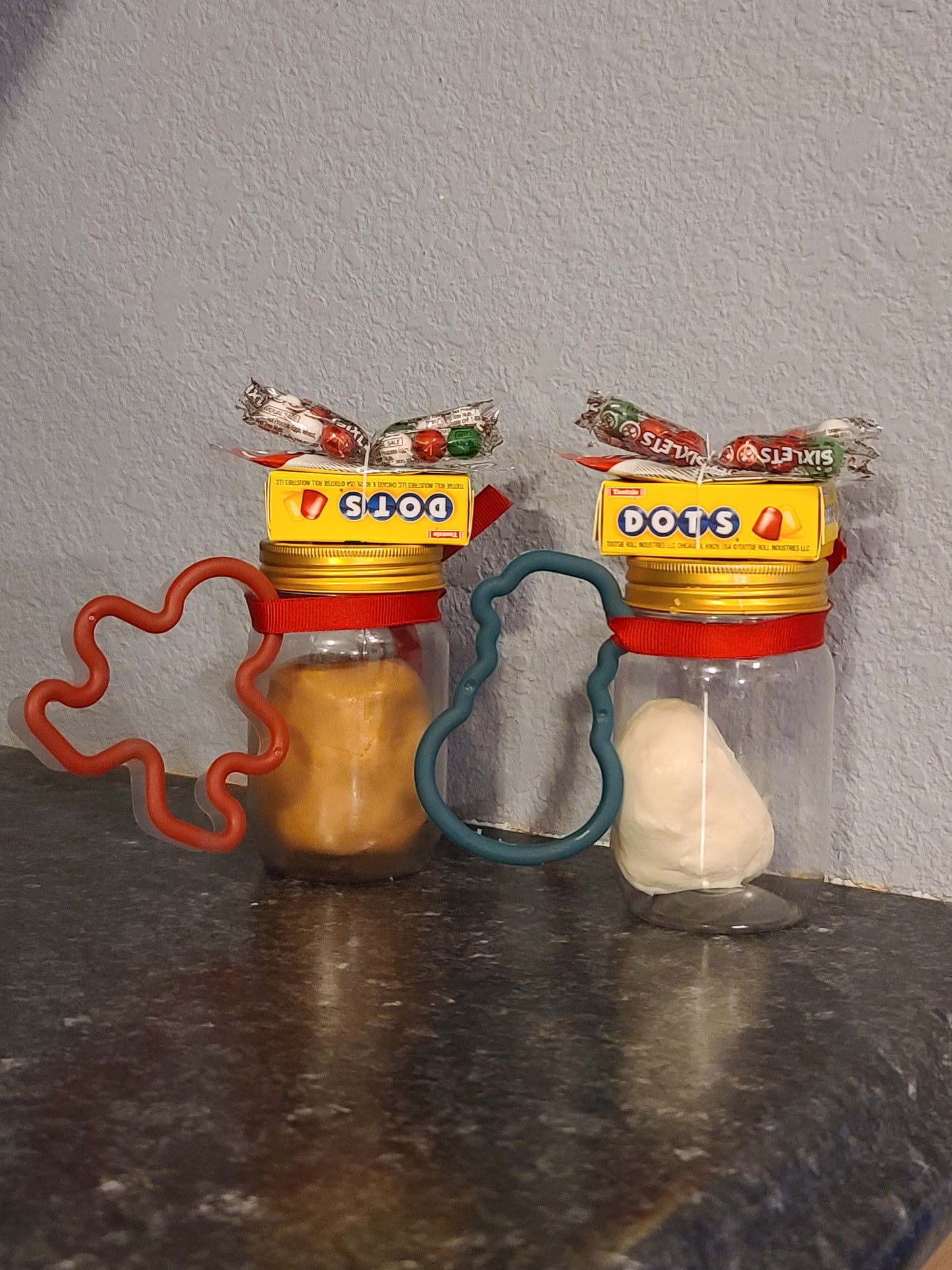 Edible playdough kits with cookie cutter