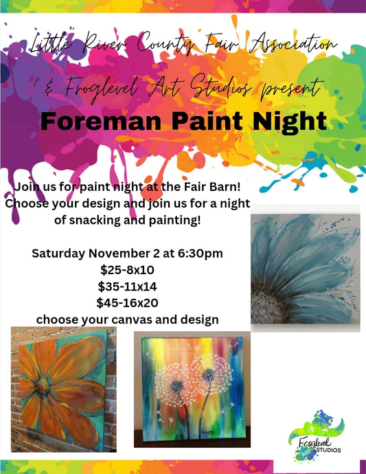 November Paint Night Foreman