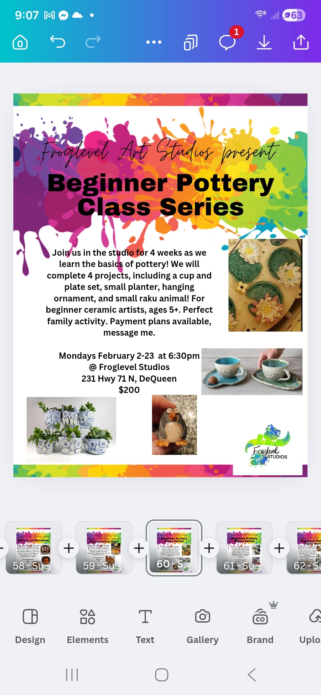 February Pottery Series