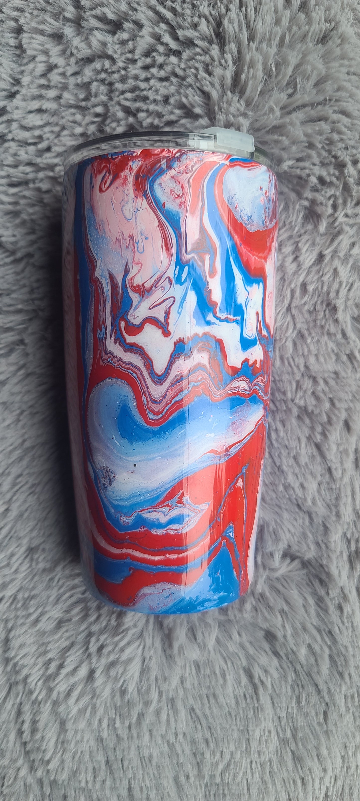 Red, White, & Blue Hydrodipped Tumblers