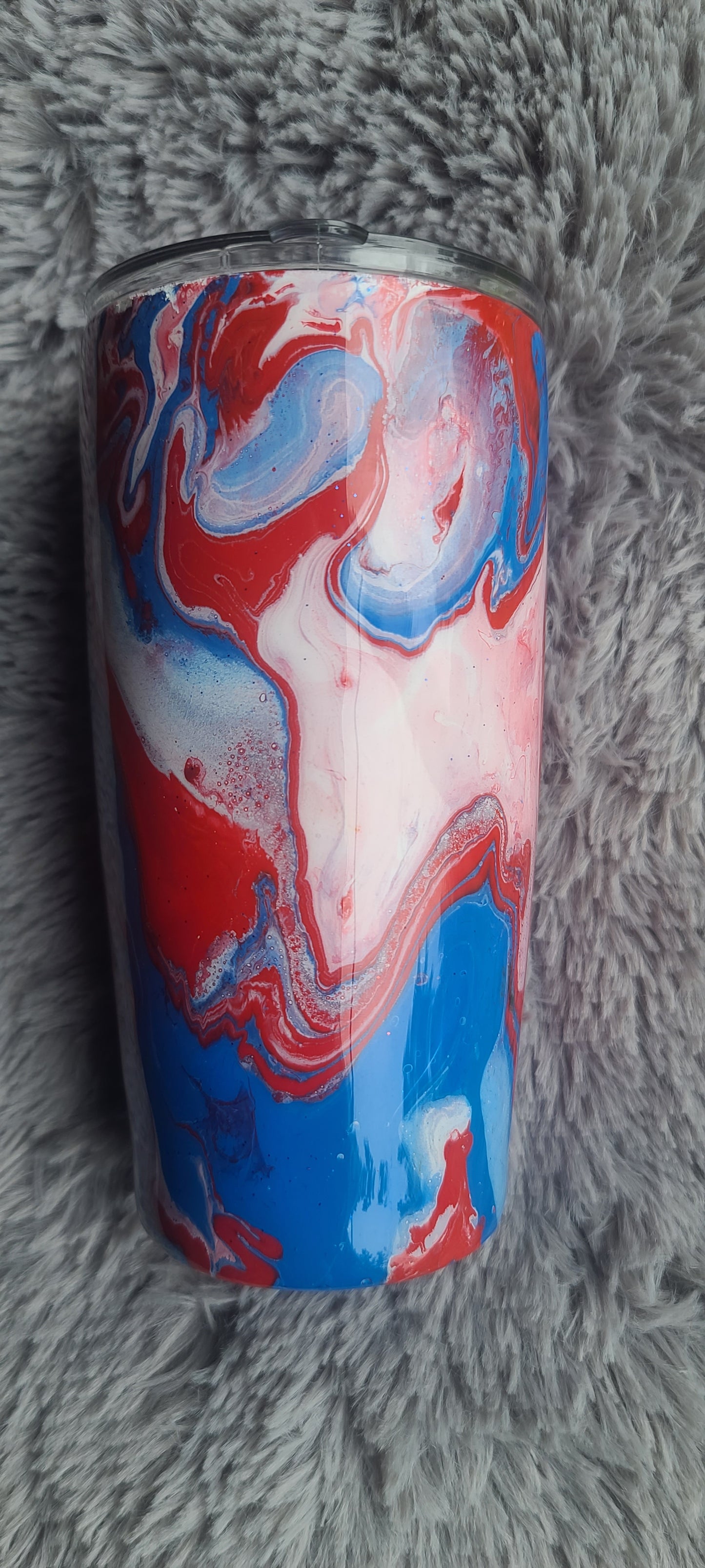 Red, White, & Blue Hydrodipped Tumblers