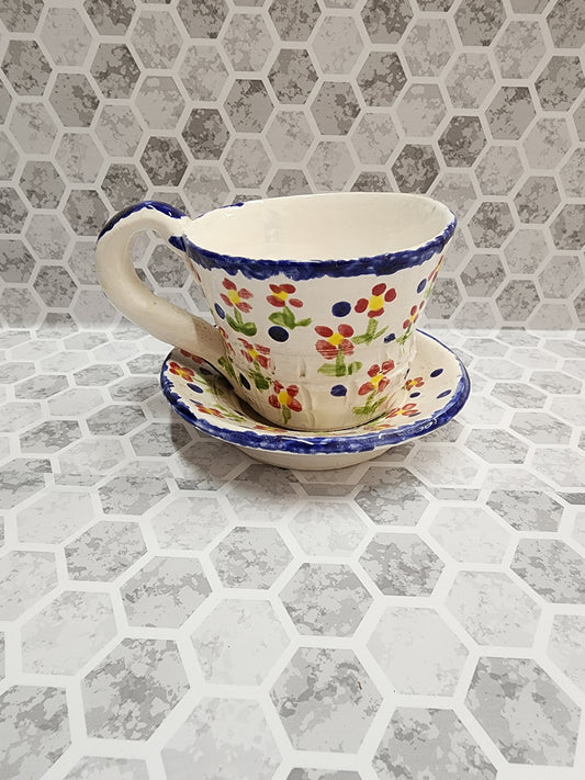 Paint Your Own Pottery Class (Cup and Saucer Set)