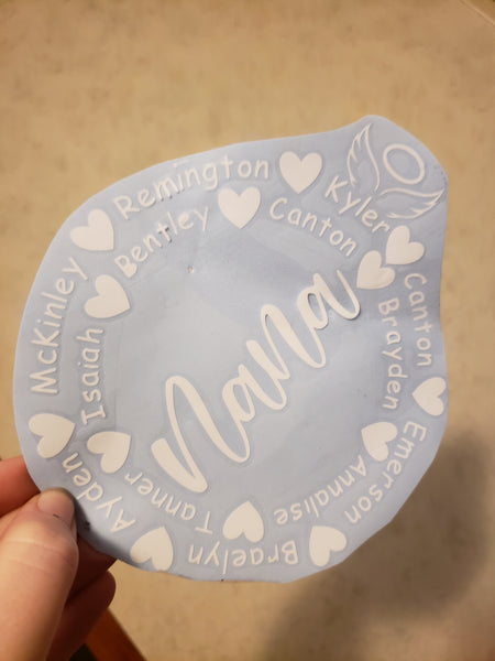 Grandparent Decal with Child(ren) Name(s)