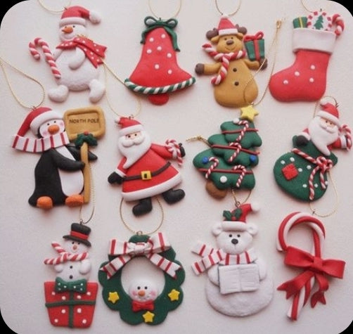 November Polymer Clay Ornaments